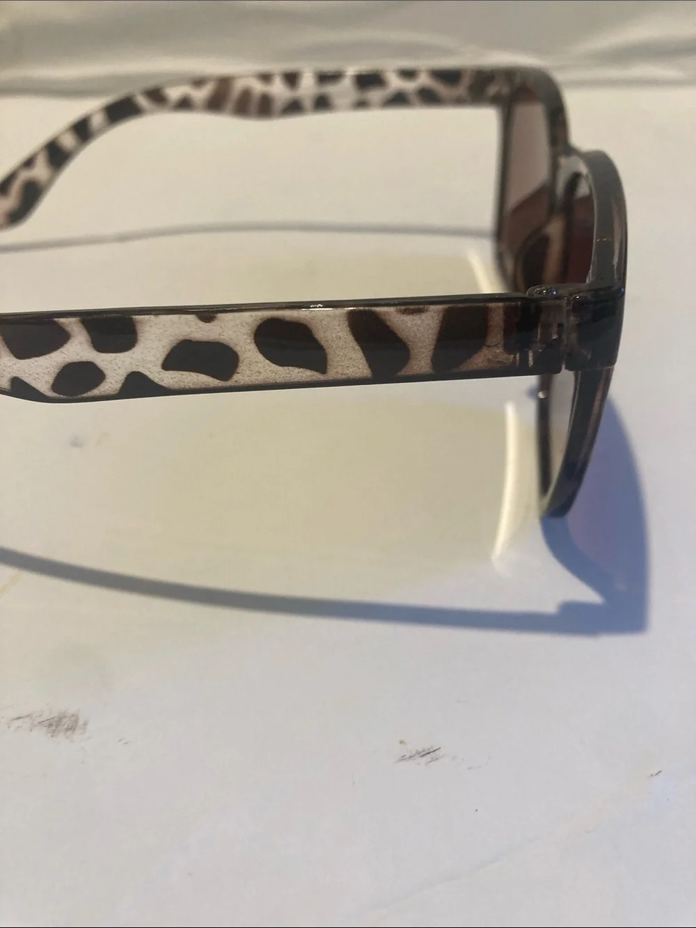 Leopard Print Brown Gradient Lens Women's Sunglasses